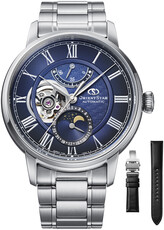 Orient Star Classic M45 F7 Moon Phase Open Heart Automatic RE-BT0006L00B (+ zamienny pasek)