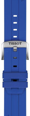 Silikonowy pasek Tissot T852.051.021 22mm, niebieski, Quick Release