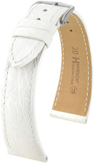 Hirsch Genuine Croco Leather Strap L 18920800-2, biały, skóra krokodyla, długość L, Quick Release