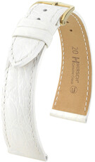 Hirsch Genuine Croco Leather Strap L 18920800-7, biały, skóra krokodyla, długość L, Quick Release
