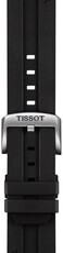 Silikonowy pasek Tissot T852.047.708 22mm, czarny, Quick Release