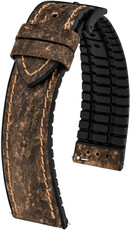 Pasek z eco-skóry Hirsch Stone 0925044110-5, brązowy, Quick Release