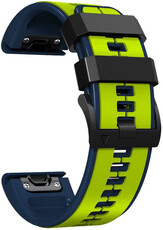 Silikonowy pasek Ricardo 22mm (pro Garmin Fenix 8/7/6 (47mm), Epix 2 aj.), żółty V2, QuickFit