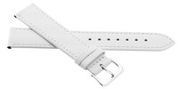 Pasek skórzany JVD R23004 18mm, biały
