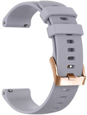 Pasek silikonowy Ricardo Aprica 18mm, Gray, Quick Release