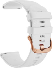 pasek silikonowy Ricardo Aprica 18mm, White, Quick Release