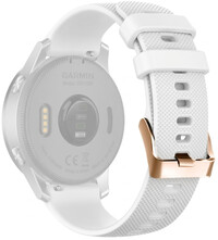 Silikonowy pasek Ricardo 20mm (pro Garmin Venu, Venu Sq, Venu Sq 2, Venu 2 plus aj.), biały V3, Quick Release