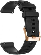 pasek silikonowy Ricardo Aprica 20mm, Quick Release, Black