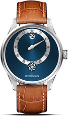 MeisterSinger Panthero Jumping Hour Sunburst Blue PTJH917_SG03