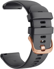 Pasek silikonowy Ricardo Aprica 18mm, Black, Quick Release