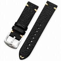 Skórzany pasek Ricardo Crema premium, Black, Quick Release