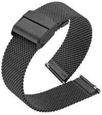 Bransoleta ze stali nierdzewnej Ricardo Novara, Black, bransoleta milanese, Quick Release