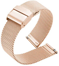 Stalowa bransoleta Ricardo Novara, Rose Gold, mediolański, Quick Release