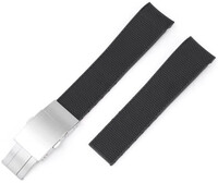 Gumowy pasek Ricardo Caserta premium 21mm (pro Longines), Black