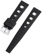 Gumowy pasek Ricardo Riva premium 20mm, Black, Quick Release