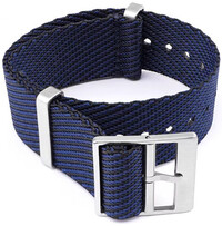 Pasek tekstylny Ricardo Mantova premium, Blue/Black, NATO