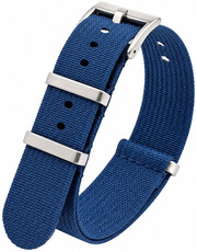 Pasek tekstylny Ricardo Olbia premium, Blue, NATO