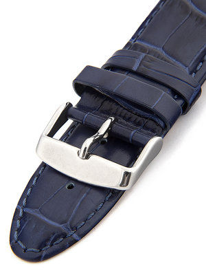 Unisex skórzany niebieski pasek do zegarka HYP-01-ROYAL