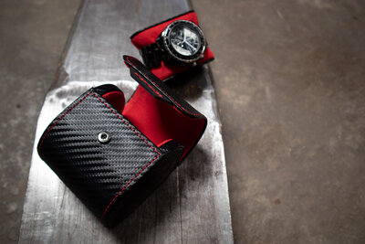 etui na zegarki Friedrich Lederwaren Carbon 32057-2