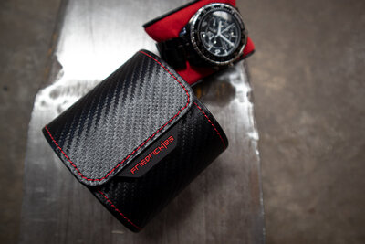etui na zegarki Friedrich Lederwaren Carbon 32057-2