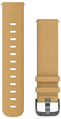 Skórzany pasek Garmin 20mm (pro Venu, Venu Sq, Venu Sq 2, Venu 2 plus aj.), beżowy, Quick Release