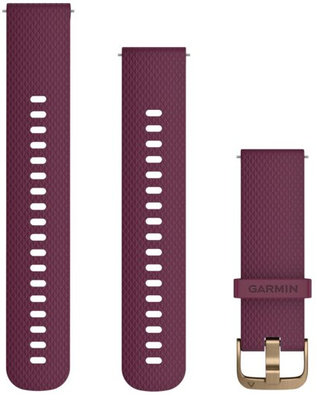 Silikonowy pasek Garmin 20mm (pro Venu, Venu Sq, Venu Sq 2, Venu 2 plus aj.), fioletowy, + przedłużona część , Quick Release