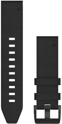 Skórzany pasek Garmin 22mm (pro Garmin Fenix 8/7/6 (47mm), Epix 2 aj.), czarny V1, QuickFit