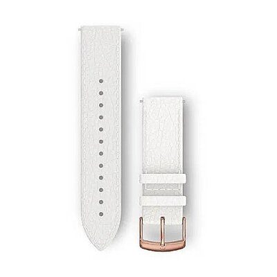 Skórzany pasek Garmin 20mm (pro Venu, Venu Sq, Venu 2 plus aj.), biały V1, Quick Release