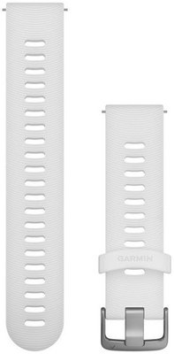 Silikonowy pasek Garmin 20mm (pro Venu, Venu Sq, Venu 2 plus), biały, Quick Release