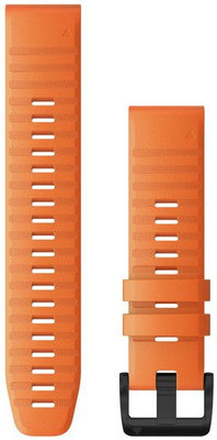 Silikonowy pasek Garmin 22mm (pro Garmin Fenix 8/7/6 (47mm), Epix 2 aj.), pomarańczowy, QuickFit