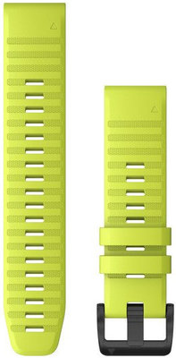 Silikonowy pasek Garmin 22mm (pro Garmin Fenix 8/7/6 (47mm), Epix 2 aj.), żółty, QuickFit