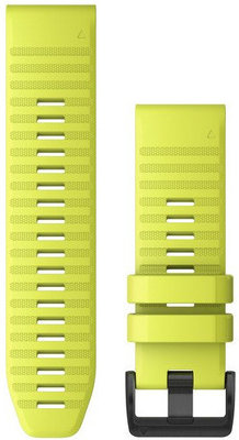 Silikonowy pasek Garmin 26mm (pro Garmin Fenix 8/7X/6X (51mm), Tactix aj.), żółty V1, QuickFit