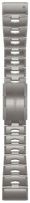 Bransoleta tytanowa Garmin 26mm (do Garmin Fenix 8/7X/6X (51mm), Tactix itd.), szary, QuickFit, 010-12864-08