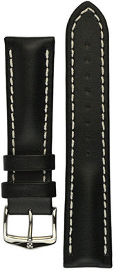 Pasek skórzany Hirsch Heavy Calf L 01475050-2, czarny, skóra cielęca, długość L, Quick Release
