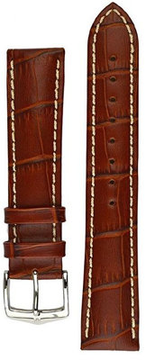 Brązowy skórzany pasek Hirsch Modena L 10302870-2 (skóra cielęca)