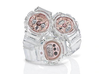 Casio G-Shock Original GMA-S110SR-7AER Z Series Transparent x Pink Gold Collection