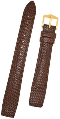 Ciemnobrązowy skórzany pasek Hirsch Rainbow M 12302610OE-1 (skóra cielęca) Open End