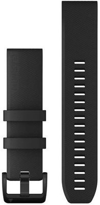 Silikonowy pasek 22mm (pro Garmin Fenix 8/7/6 (47mm), Epix 2 aj.), czarny, QuickFit