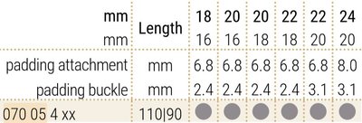 Pasek skórzany Hirsch Navigator 07005450-0, czarny, skóra rekina, długość L, Quick Release
