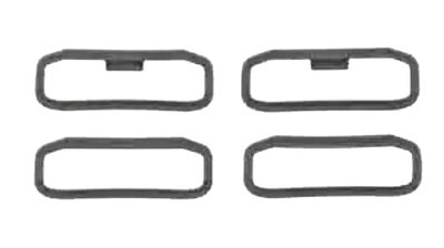 Szlufka silikonowa Garmin (do QuickFit 22, Instinct, Instinct 2 itp.), black, 2szt.