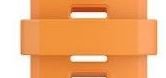 Silikonowa szlufka Garmin (pro QuickFit 26), orange, 4ks