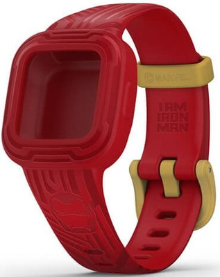Pasek plastikowy Garmin (do Vívofit junior 3), czerwony, Marvel, Iron Man, 010-12666-41