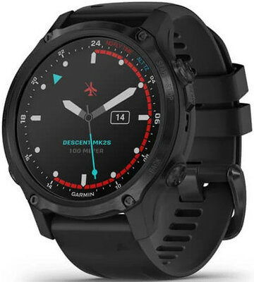 Garmin Descent Mk2S Sapphire, Gray / Black Band