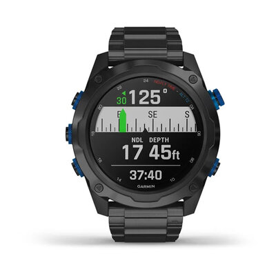 Garmin Descent Mk2i Sapphire Titanium, Titanium band, T1 Bundle