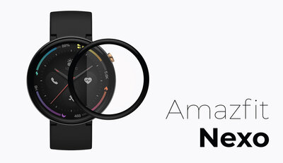 Ochronne 3D szkło Mosh Tempered Glass Protector 0.3mm pro Amazfit Nexo