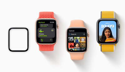 Ochronne 3D szkło Mosh Tempered Glass Protector 0.5mm pro Apple Watch Series 4/5/6/SE 40mm