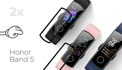 Ochronne 3D szkło Mosh Tempered Glass Protector 0.5mm pro Honor Band 5 (2ks)