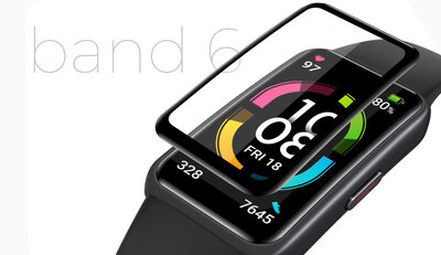 Ochronne 3D szkło Mosh Tempered Glass Protector 0.5mm pro Honor Band 6 (2ks)