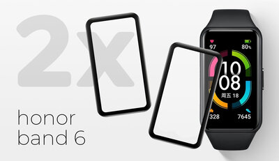 Ochronne 3D szkło Mosh Tempered Glass Protector 0.5mm pro Honor Band 6 (2ks)