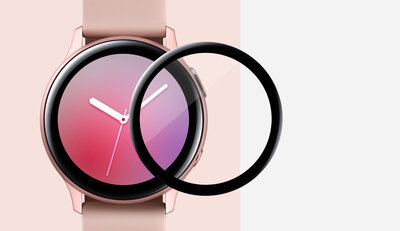 Ochronne 3D szkło Mosh Tempered Glass Protector 0.5mm pro Samsung Galaxy Watch Active2 40mm